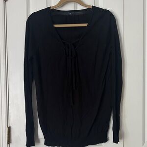 GAP Black Long Sleeve Blouse